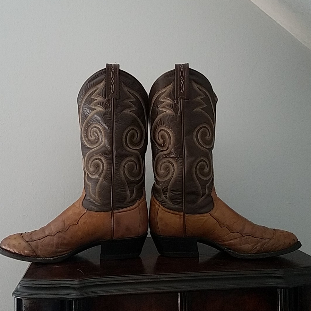 Tony Lama Ostrich Cowboy Boots!! - Picture 6 of 12